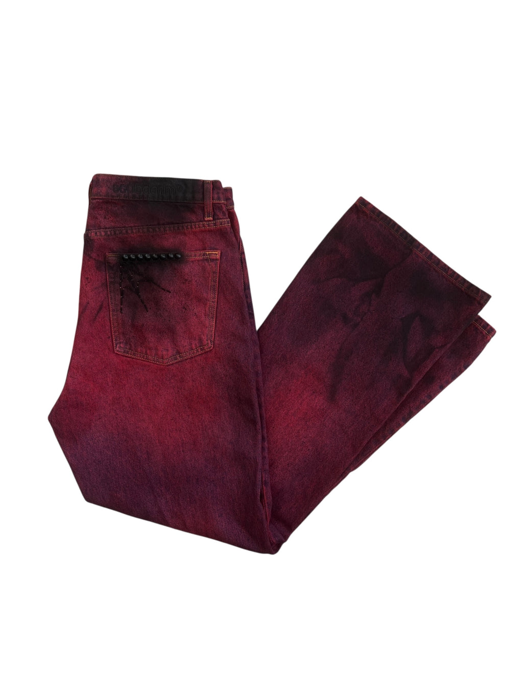 Crimson Oil Crush Denim