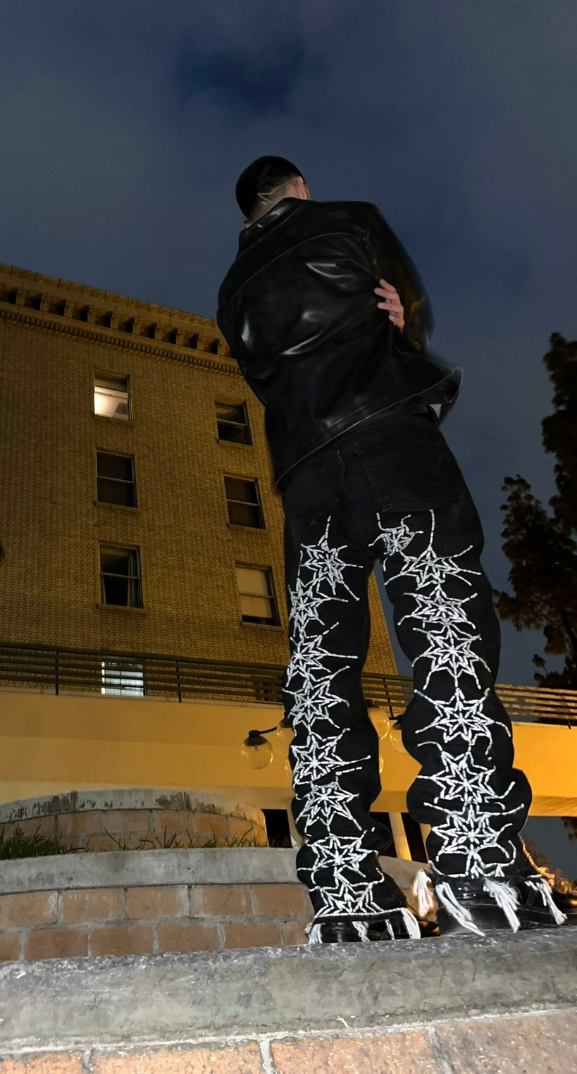 Jet Black Backweb Denim