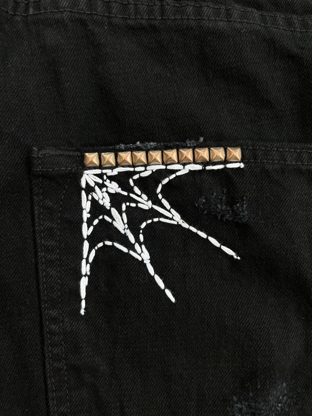 Scab Web Denim Shorts