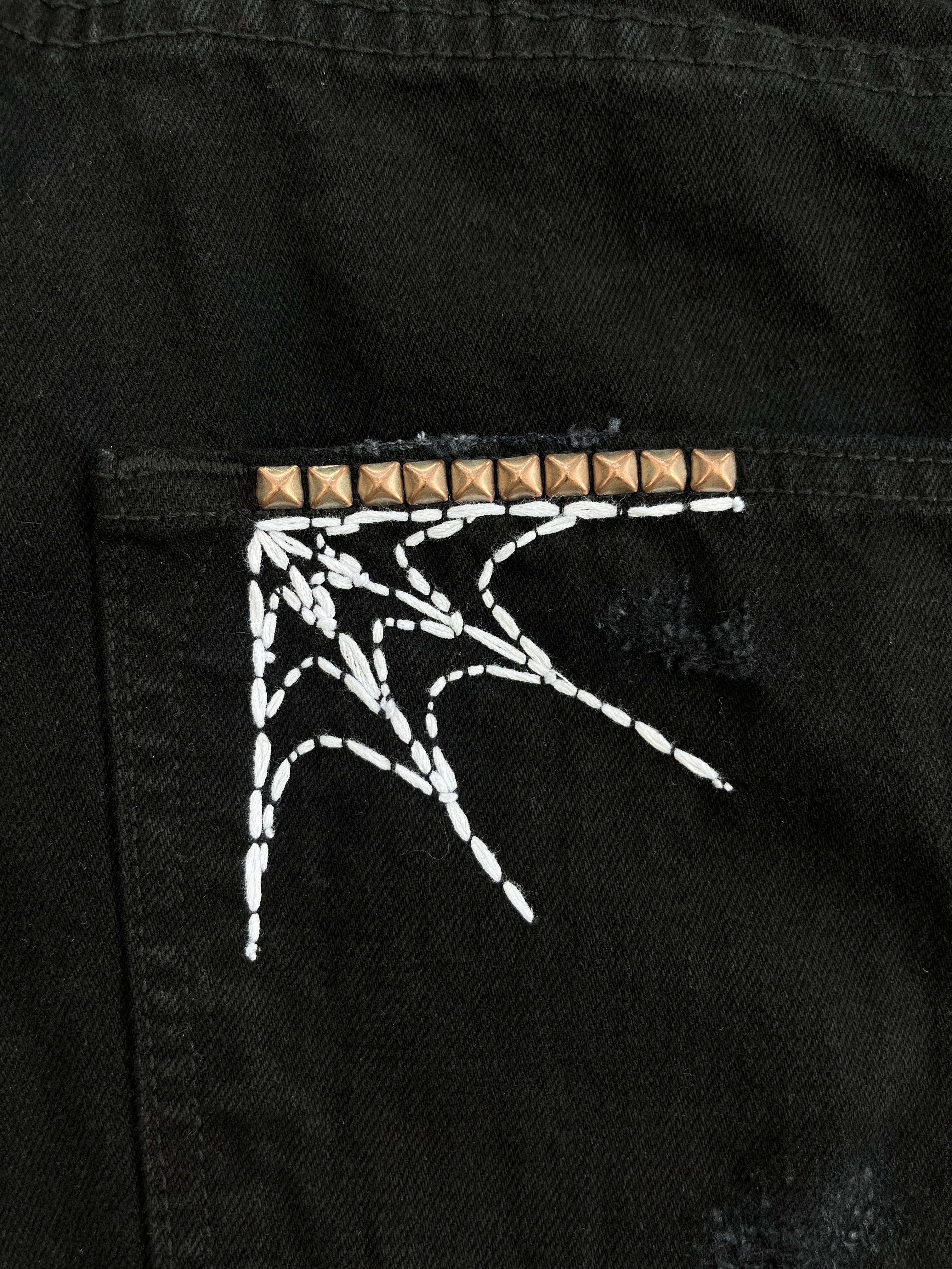 Scab Web Denim Shorts