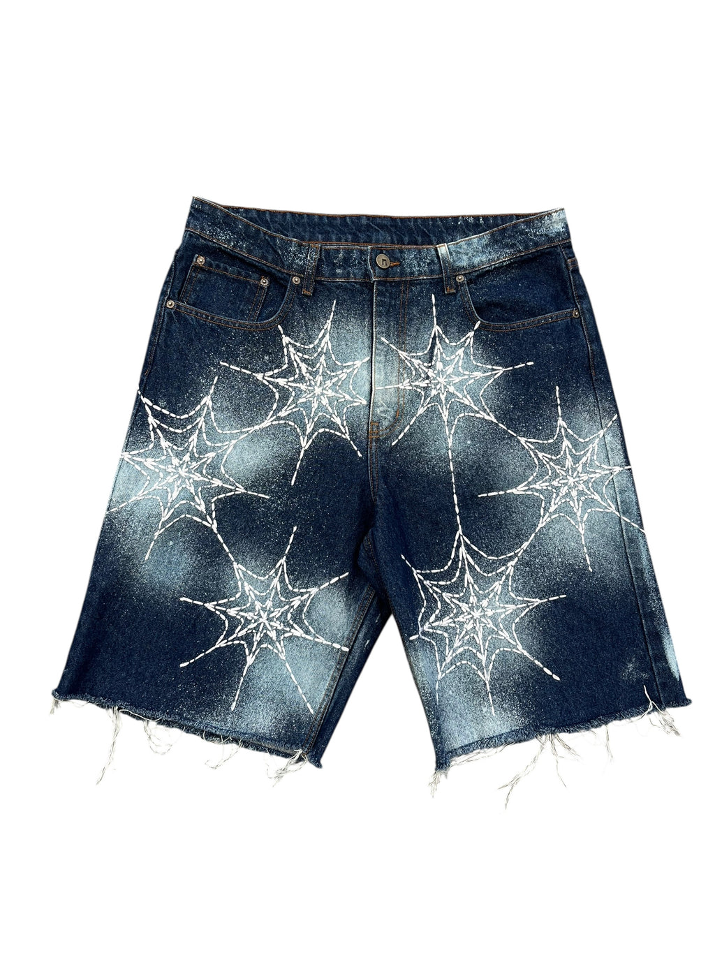 Frost Web Denim Shorts