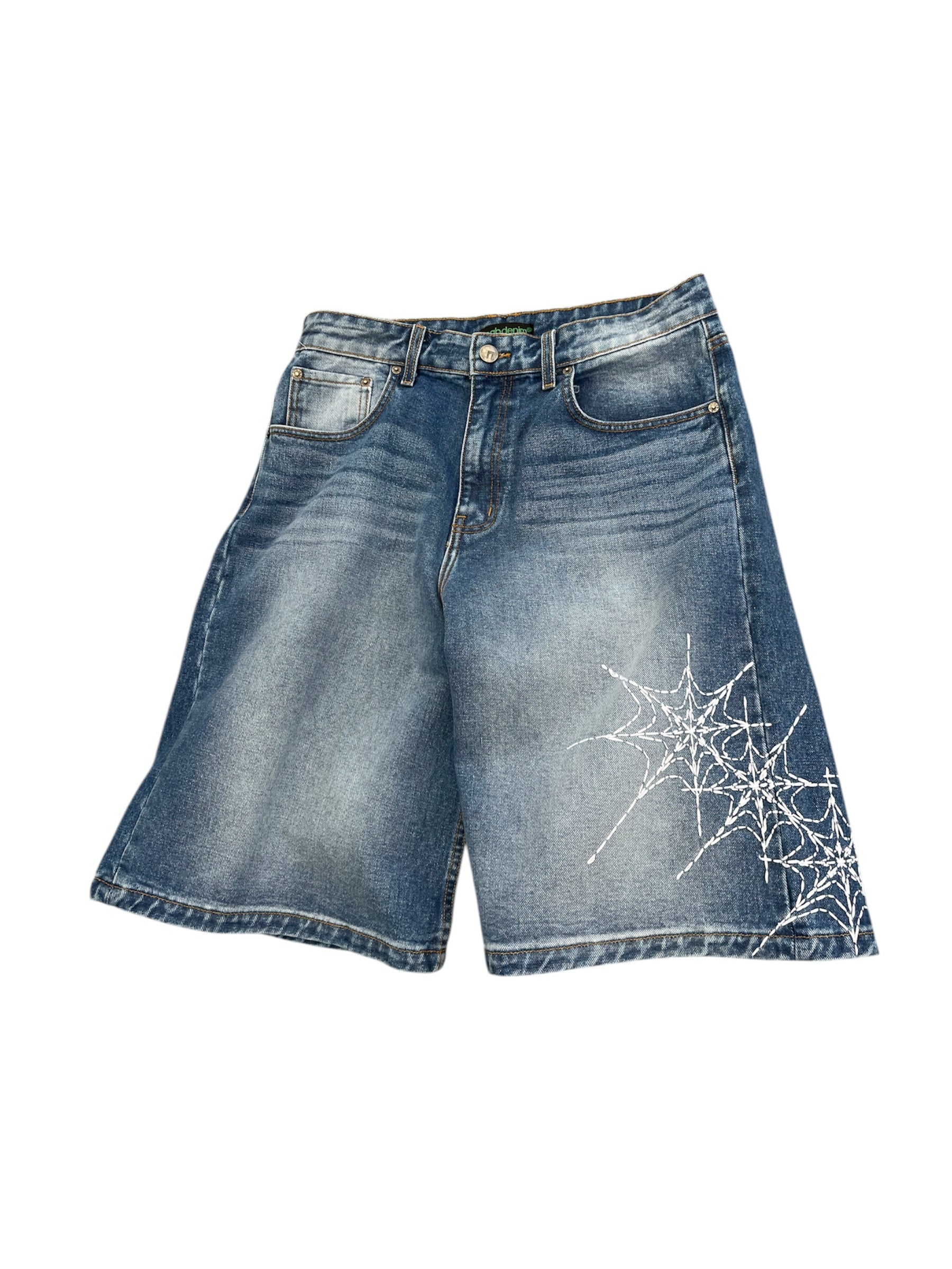 Washed Web Shorts