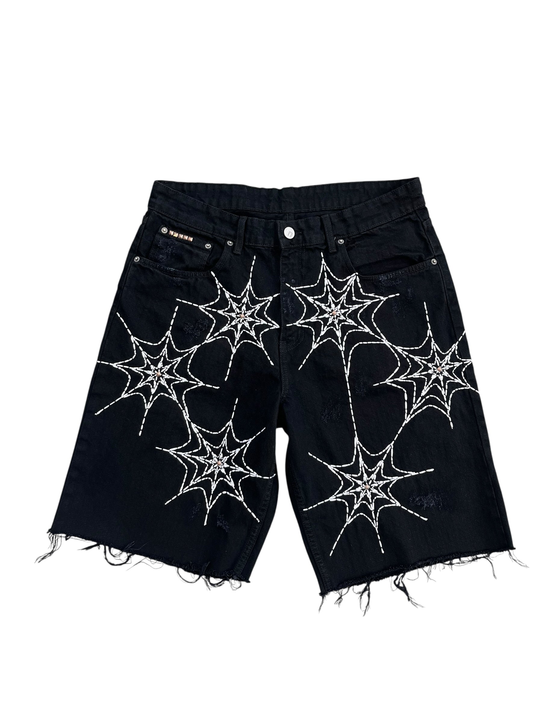 Scab Web Denim Shorts