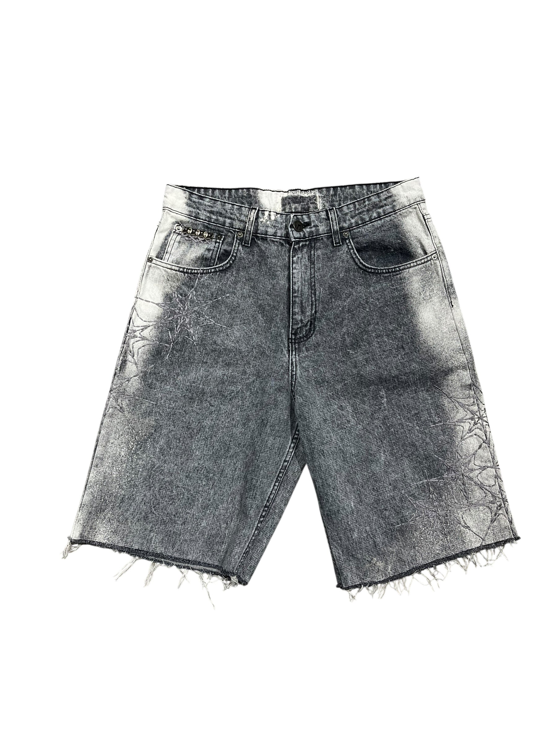 Charcoal Bleach Shorts