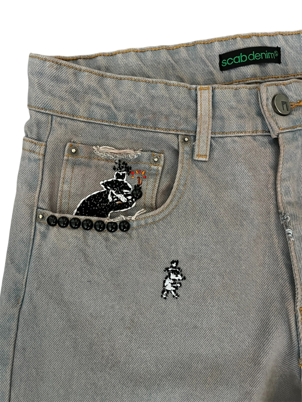Spy vs Spy bomb denim