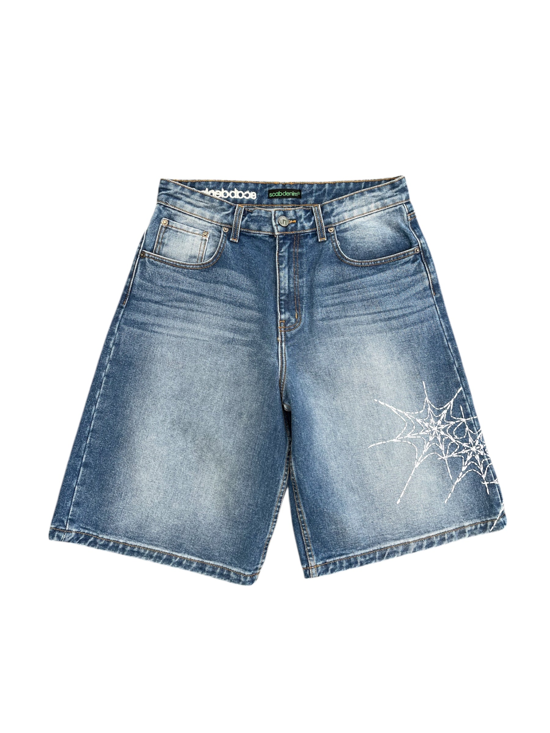 Washed Web Shorts