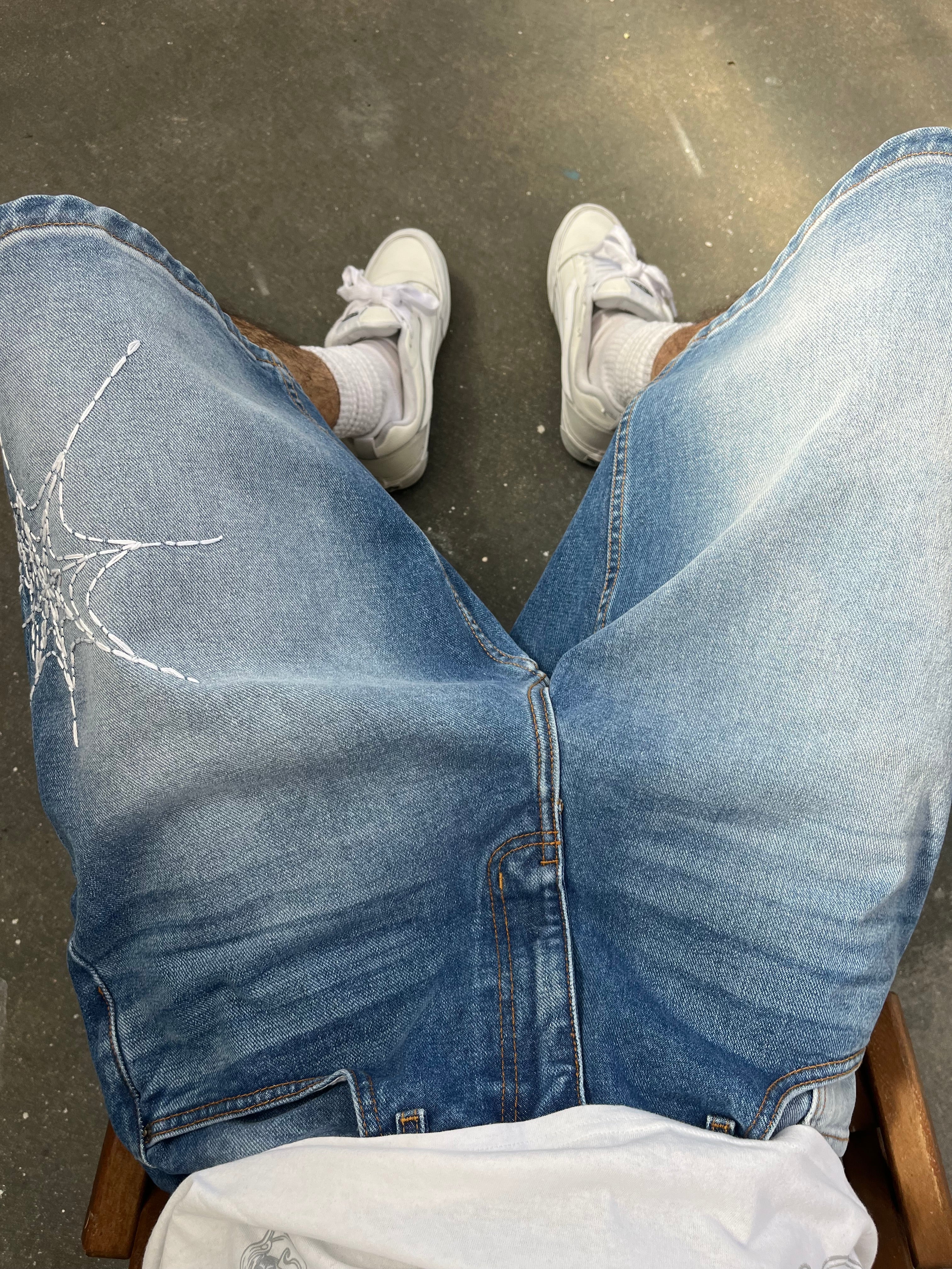 Washed Web Shorts