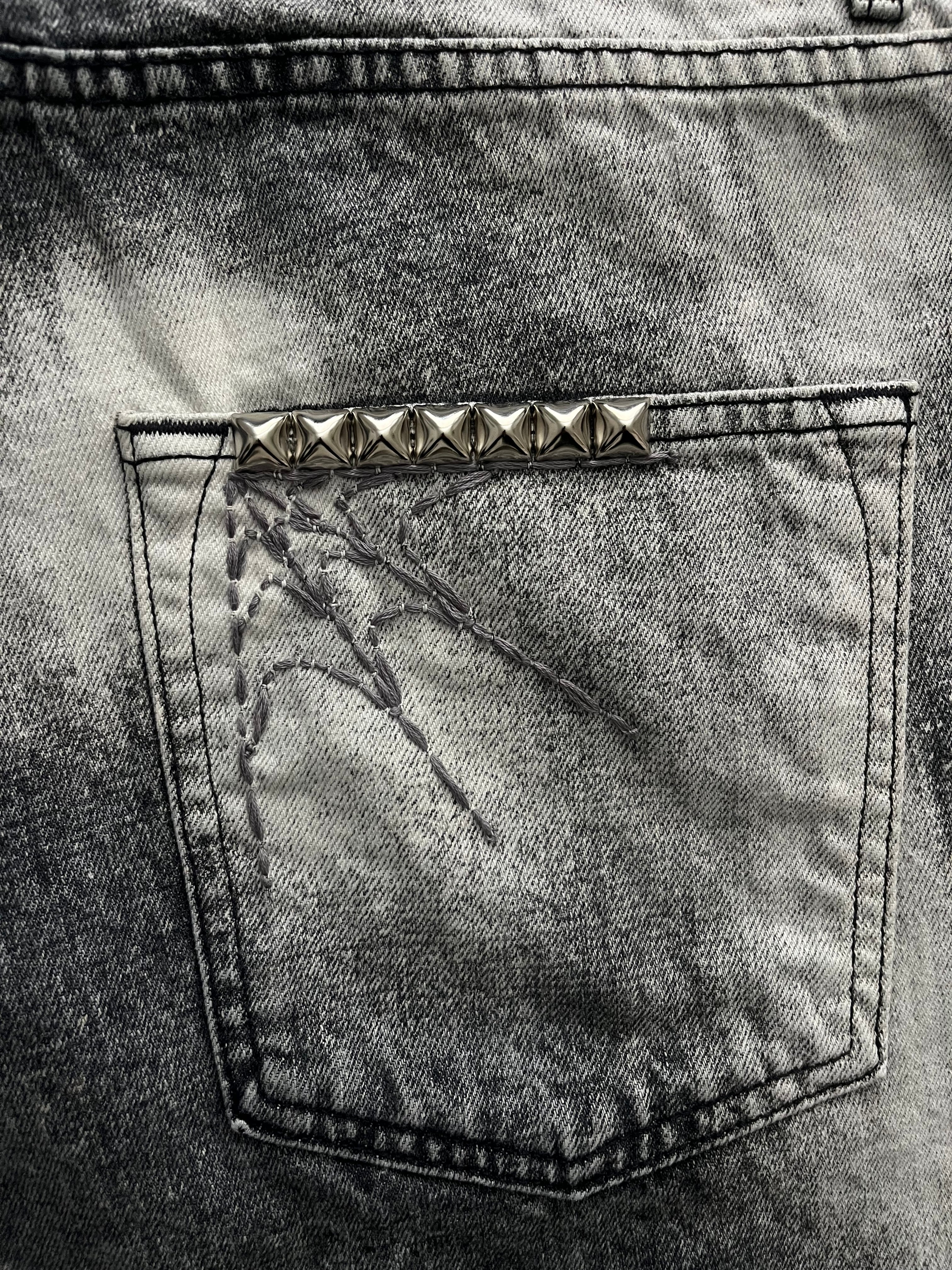 Charcoal Bleach Shorts