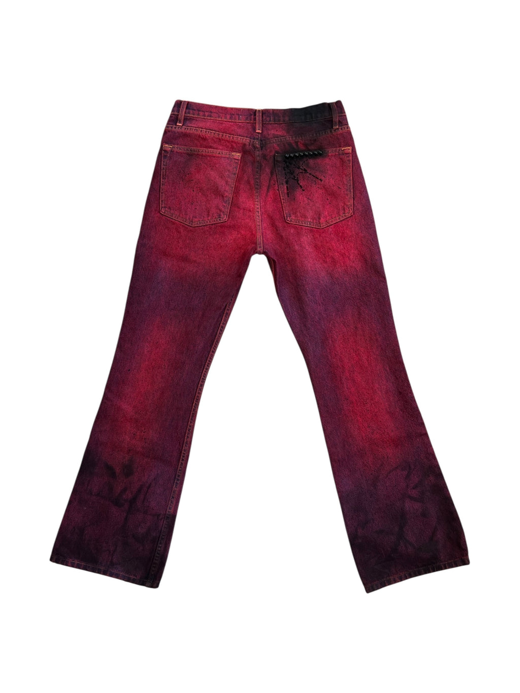 Crimson Oil Crush Denim