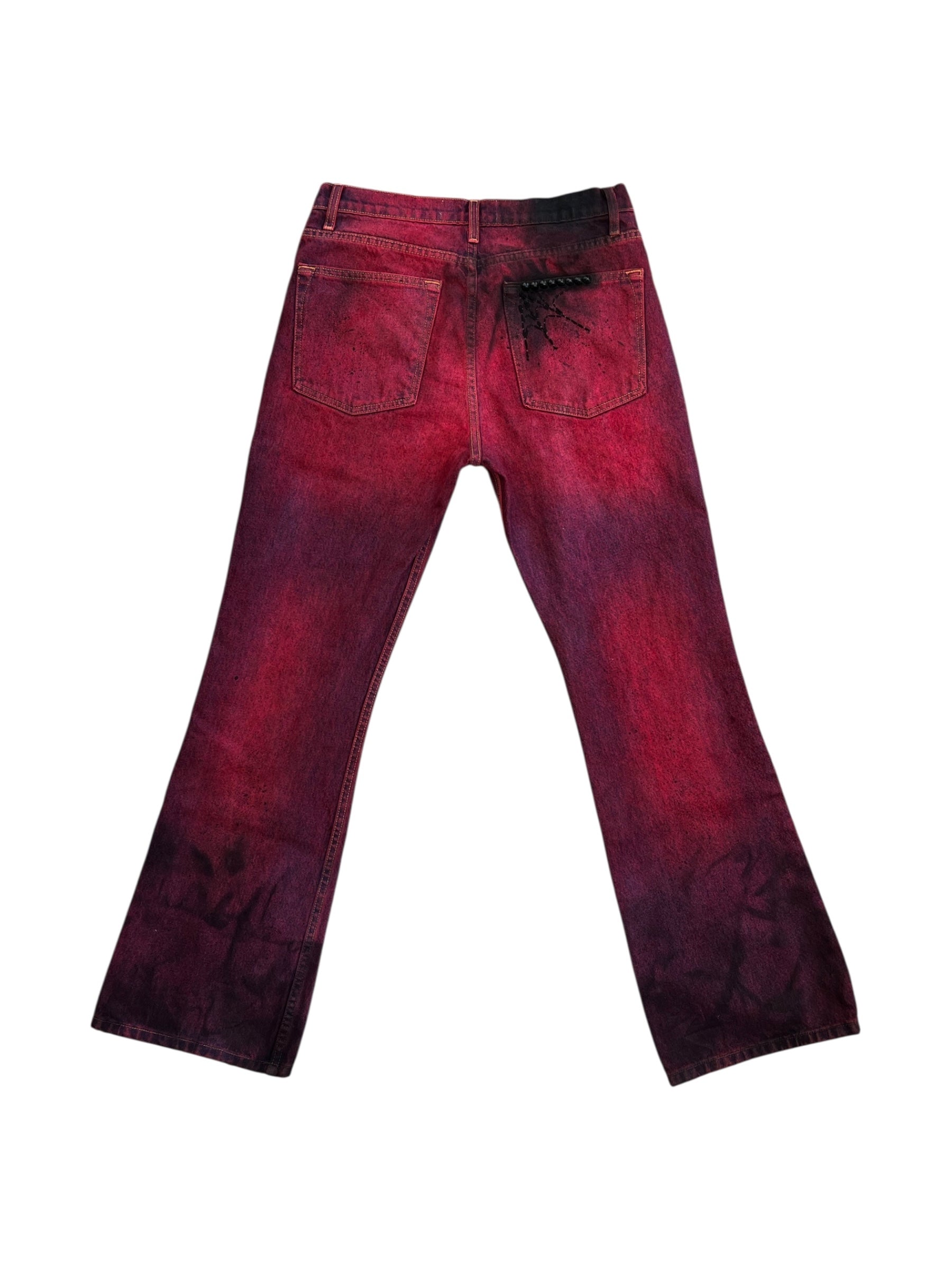 Crimson Oil Crush Denim