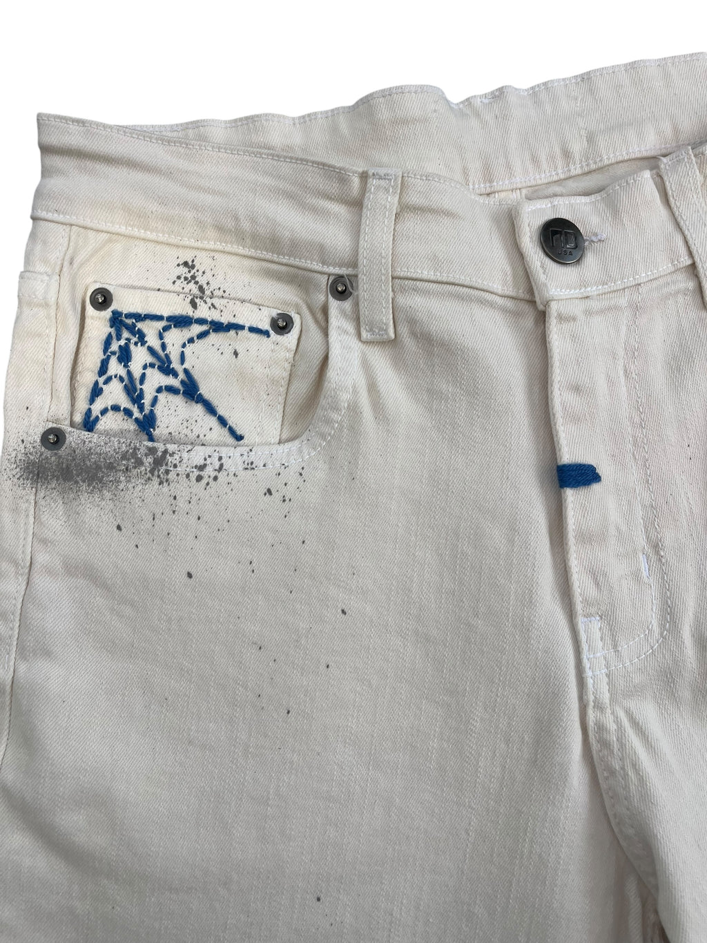 Blue Web White Denim