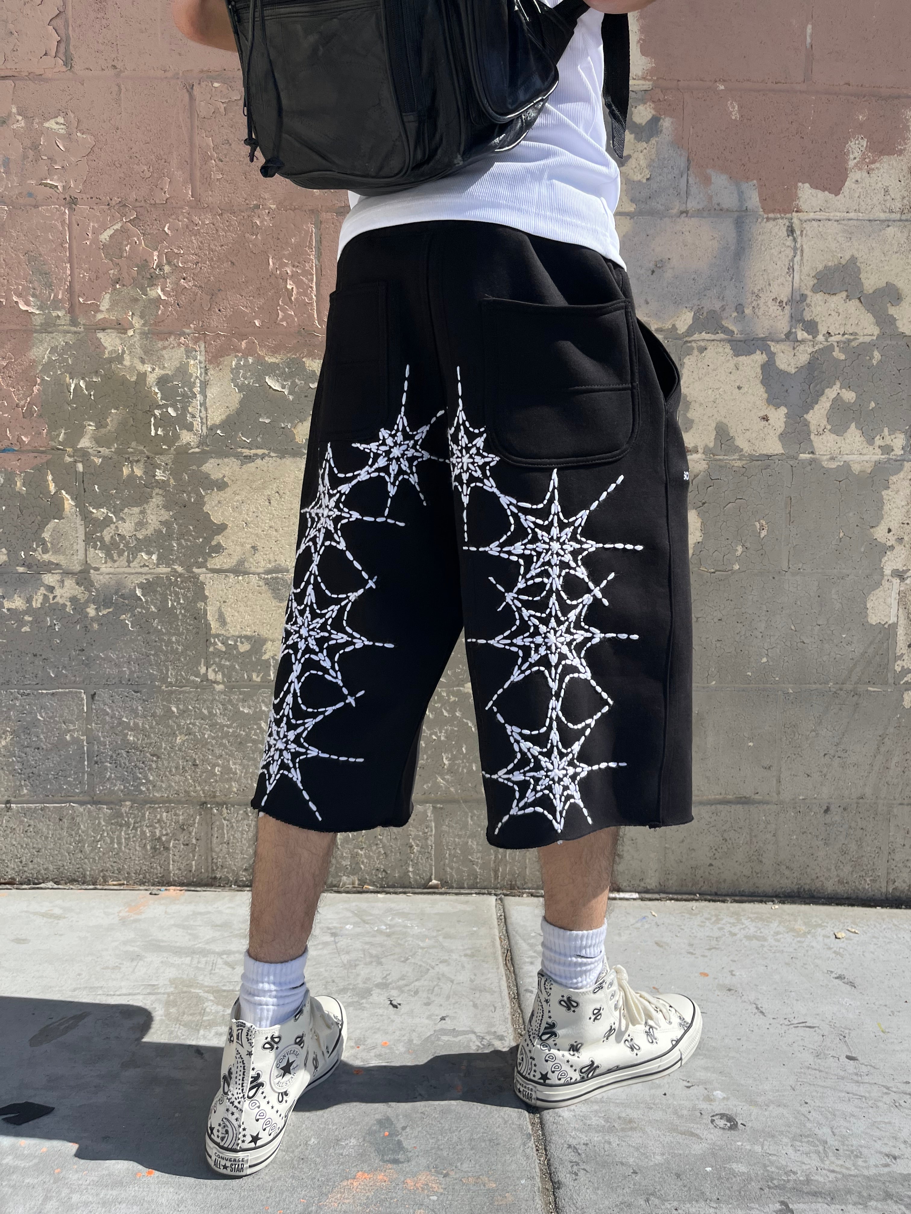 Web chain sweatshorts