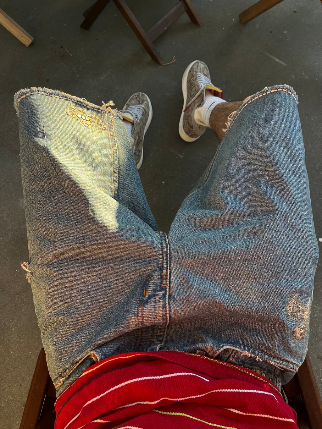 Antique Denim Shorts