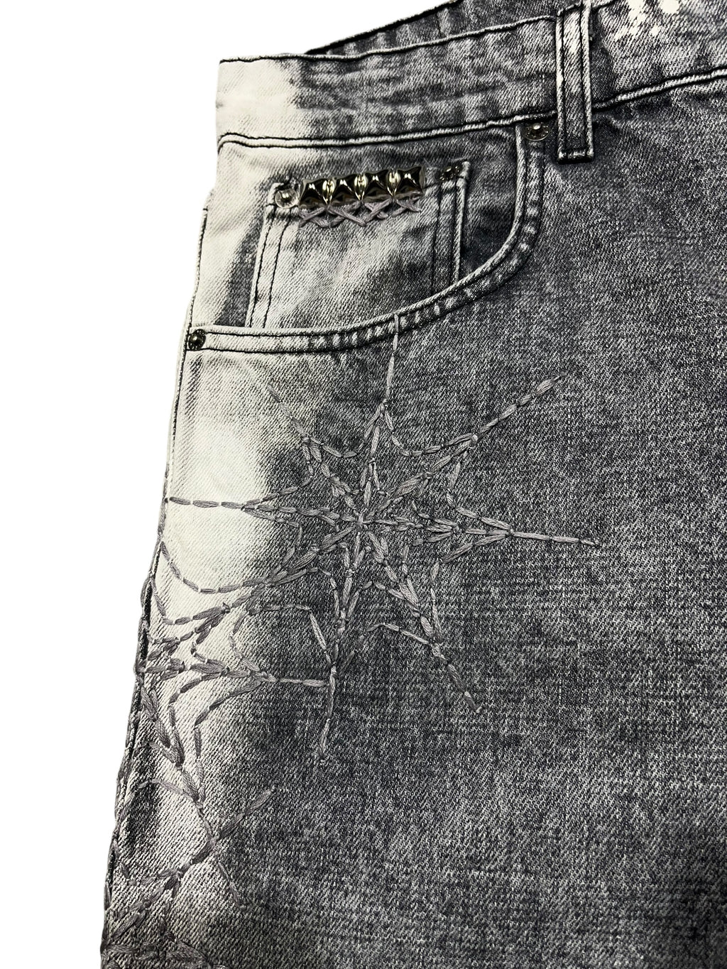 Charcoal Bleach Shorts