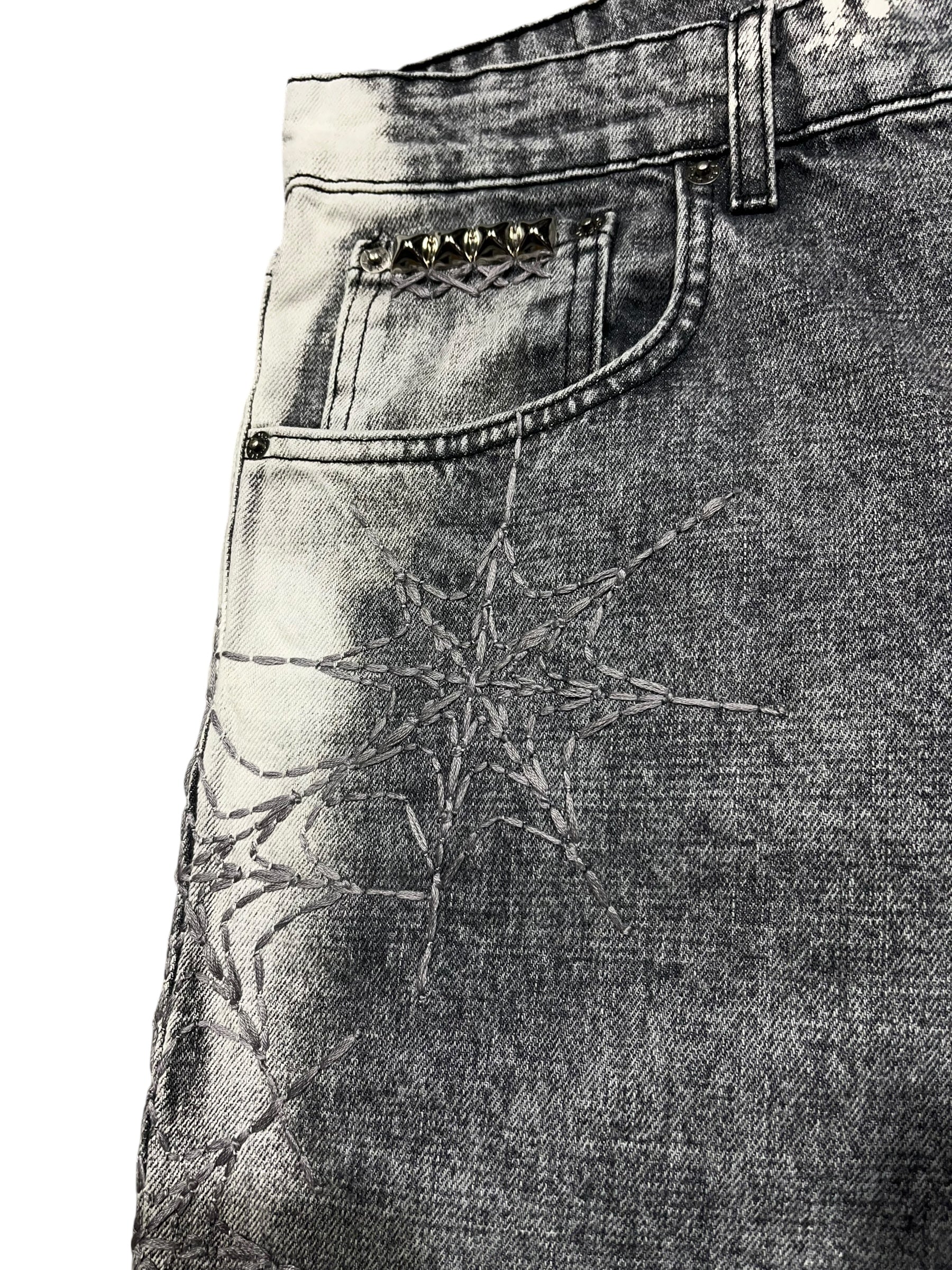 Charcoal Bleach Shorts