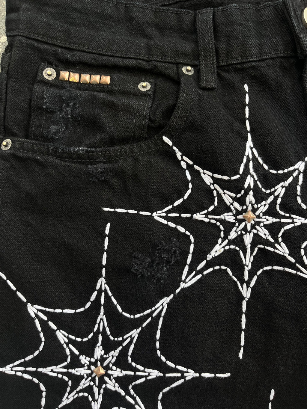 Scab Web Denim Shorts