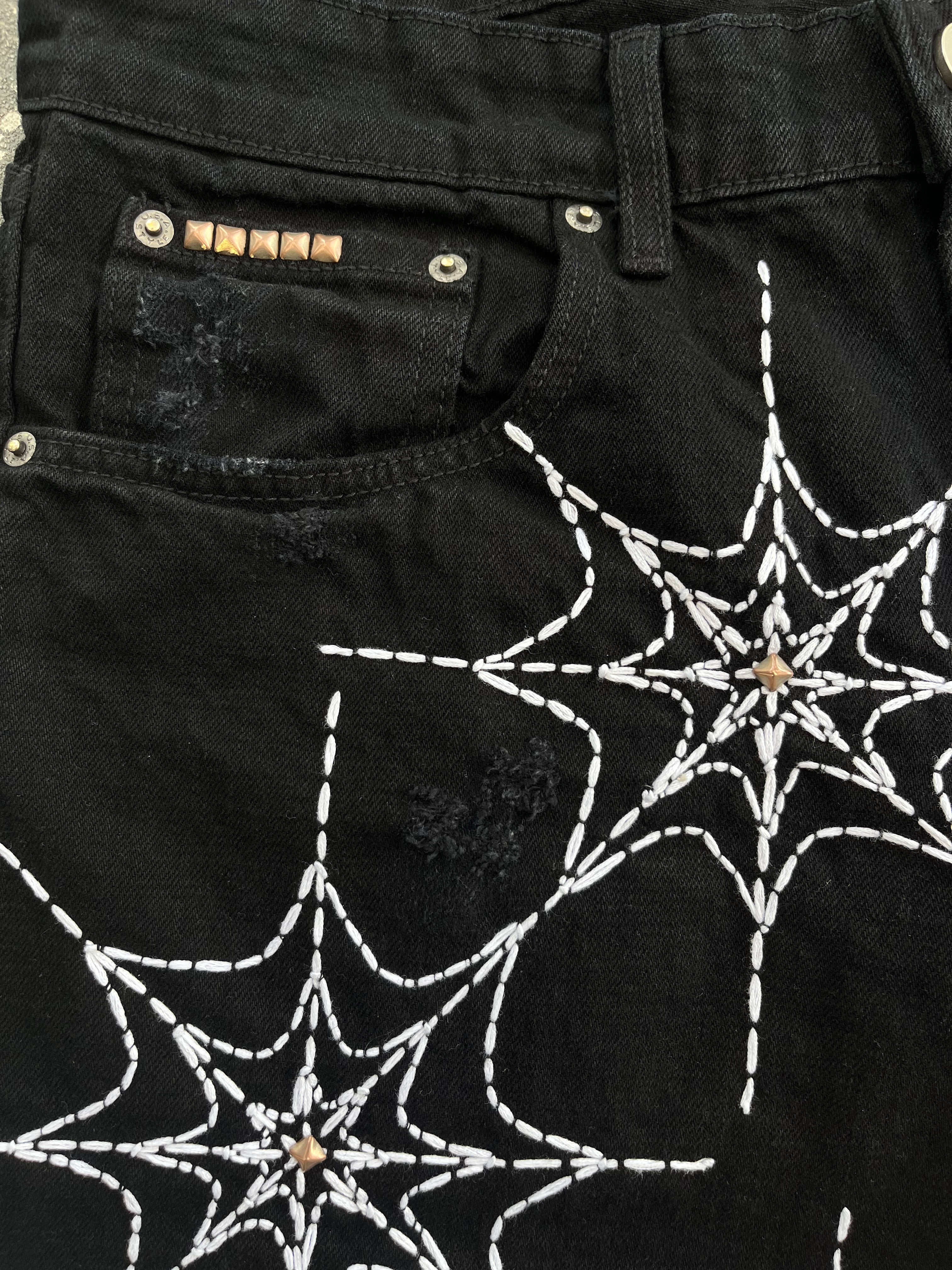 Scab Web Denim Shorts