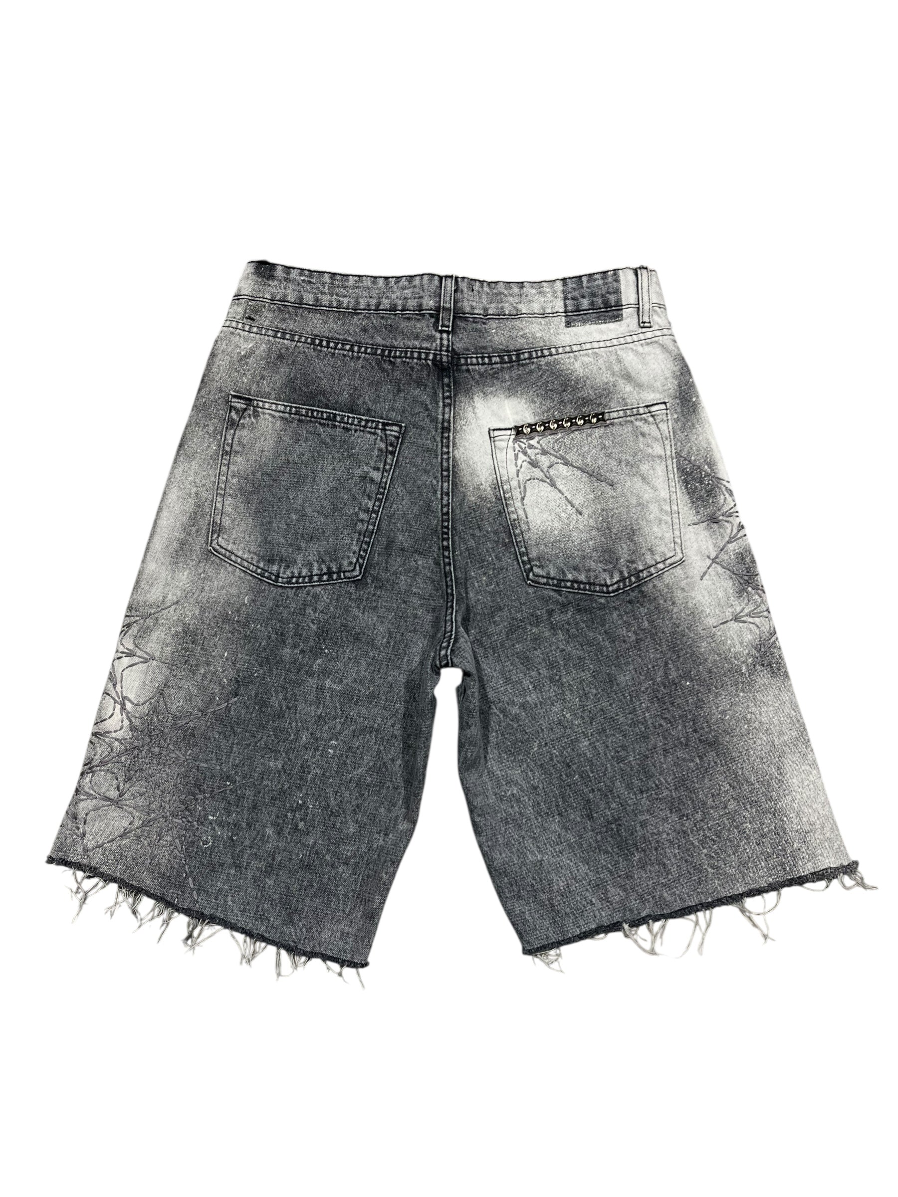 Charcoal Bleach Shorts