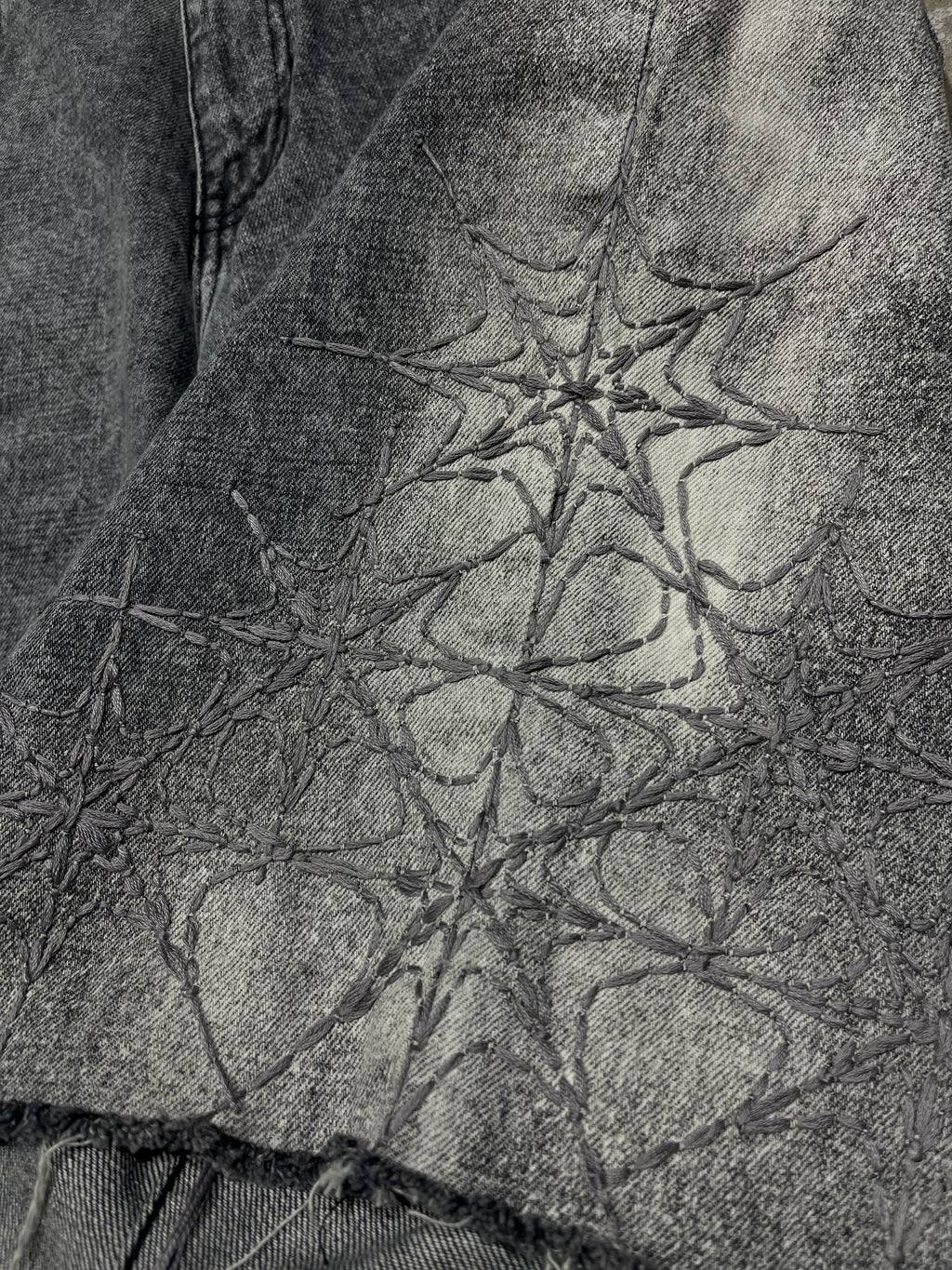 Charcoal Bleach Shorts