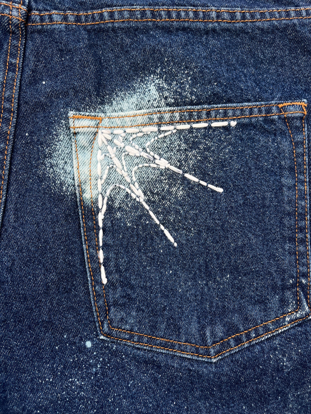 Frost Web Denim Shorts