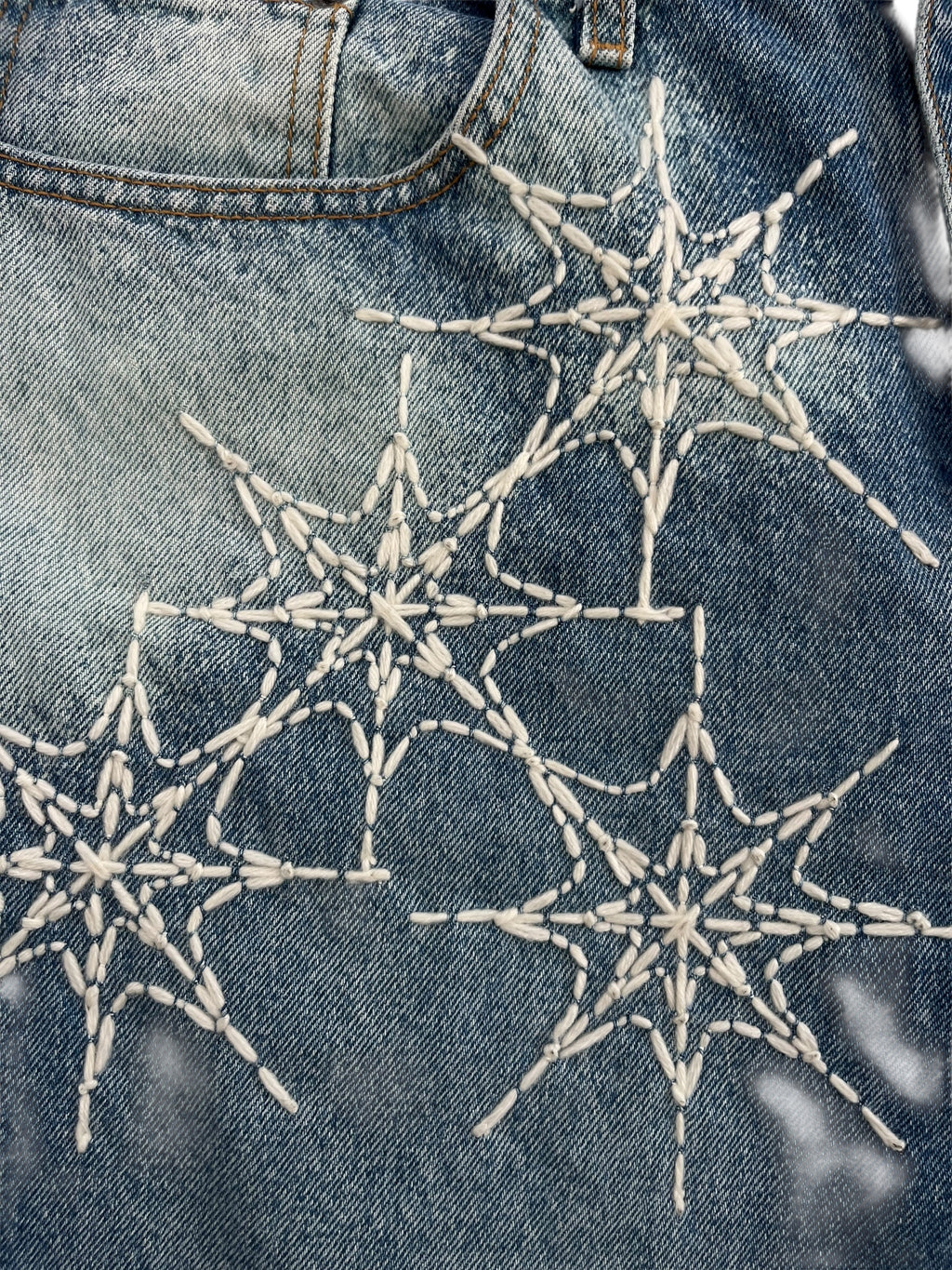 Pocket Snow Web Denim