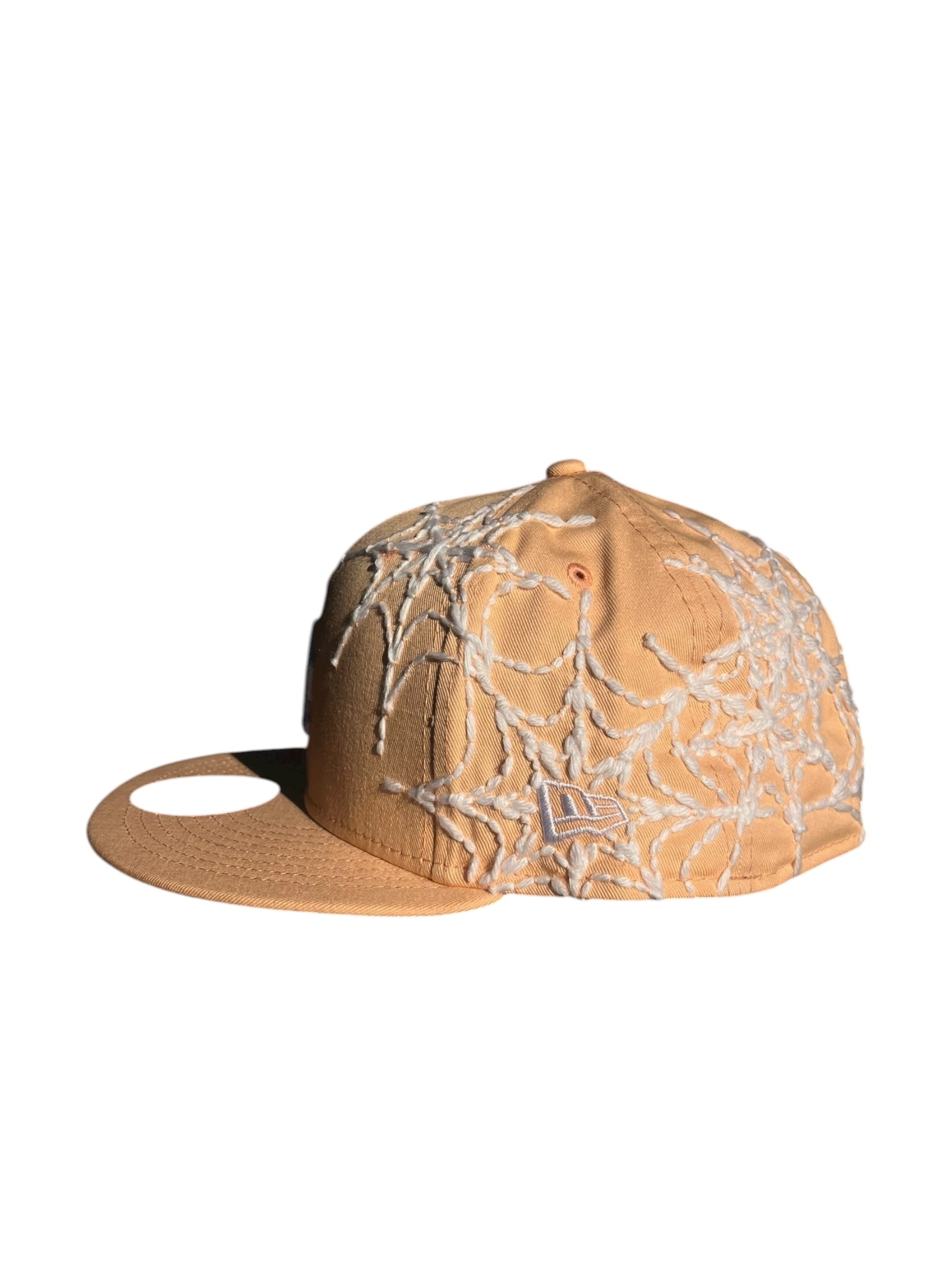 Peach Scab Scatter Web Fitted