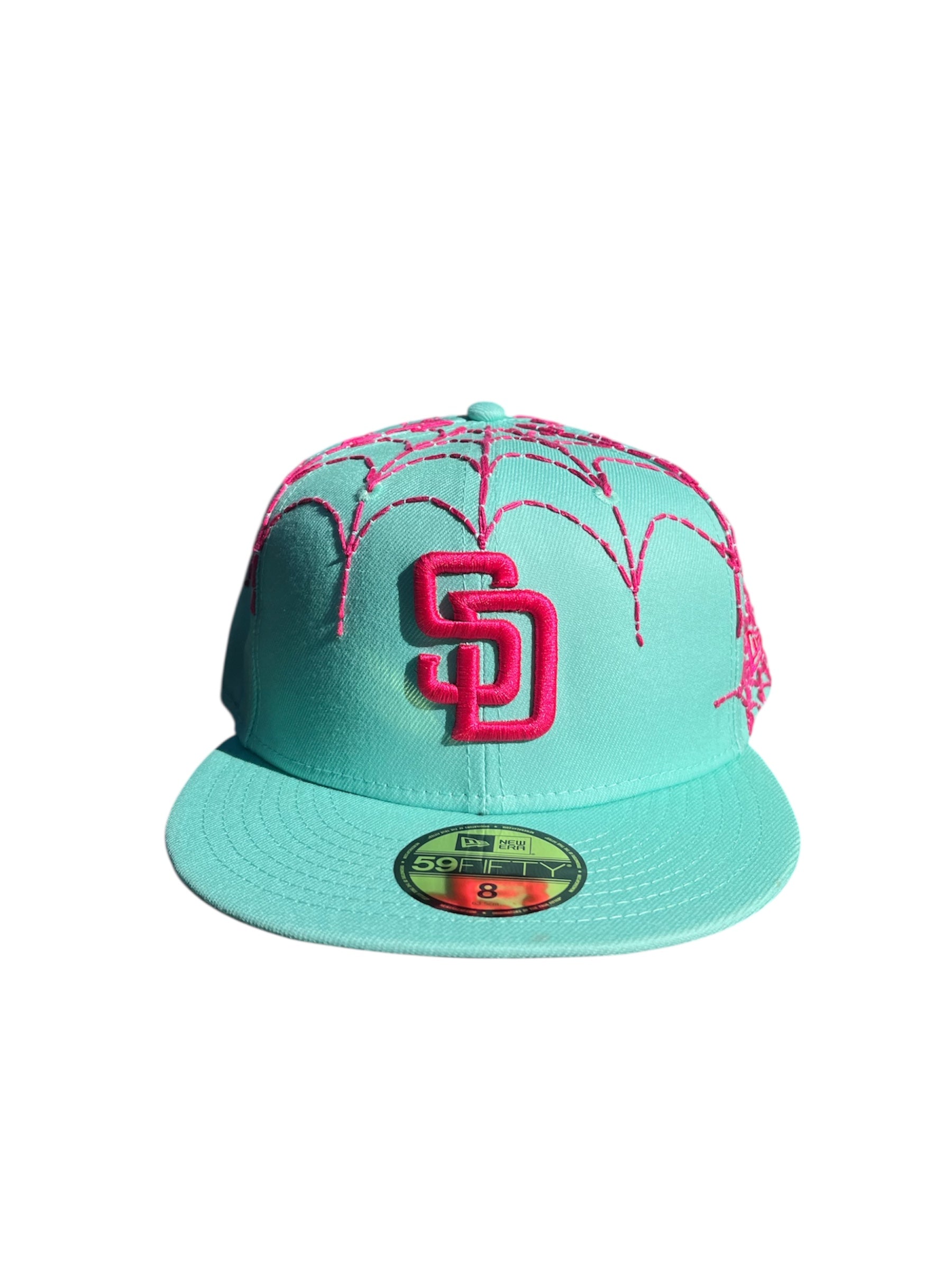 San Diego Padres Pink Web Fitted